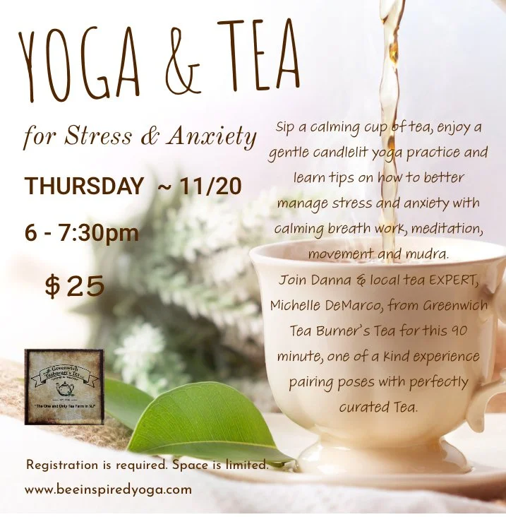 Yoga and Tea for stress & anxiety