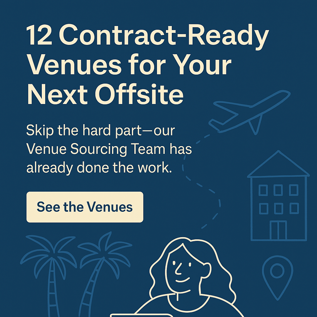 Find the best venues for your offsite