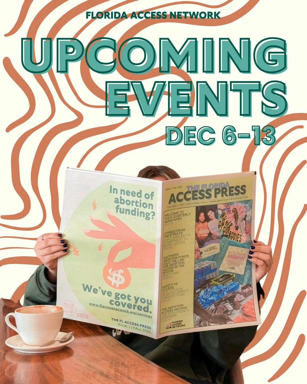 Can you believe it's December already?! Time keeps flying by but hopefully our weekly events post can keep you grounded 😌 Scroll through to check our events through the end of the year! 🔗 in the bio⁠
⁠
CENTRAL! 12/6 11am-1pm Orlando Diaper Packing 