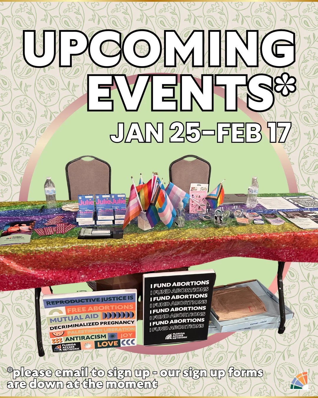 It's our first events carousel of the year! Flip thru to see what we have in store for y'all ✨️ Please note that our sign up forms are down, so please utilize email for RSVPing. Hopefully our forms will be up again by next week!⁠
⁠
VIRTUAL: Sunday, J