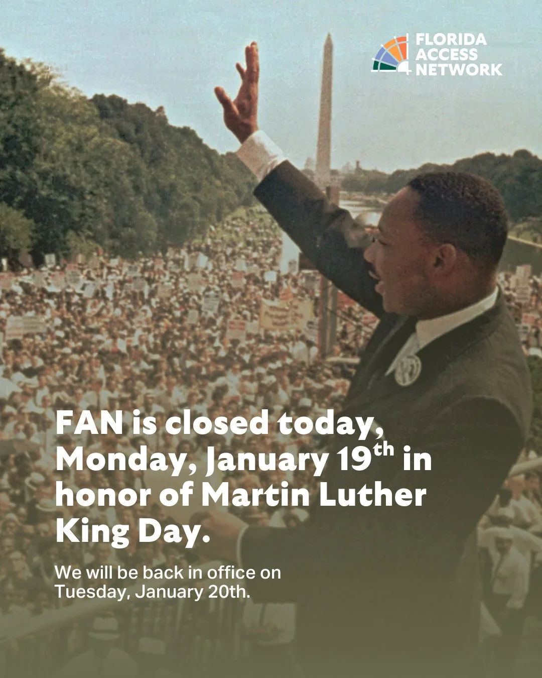 FAN is closed today, Monday, January 19th in honor of Martin Luther King Day. We will be back in office on Tuesday, January 20th.⁠
⁠
&ldquo;The radical King was a democratic socialist who sided with poor and working people in the class struggle takin