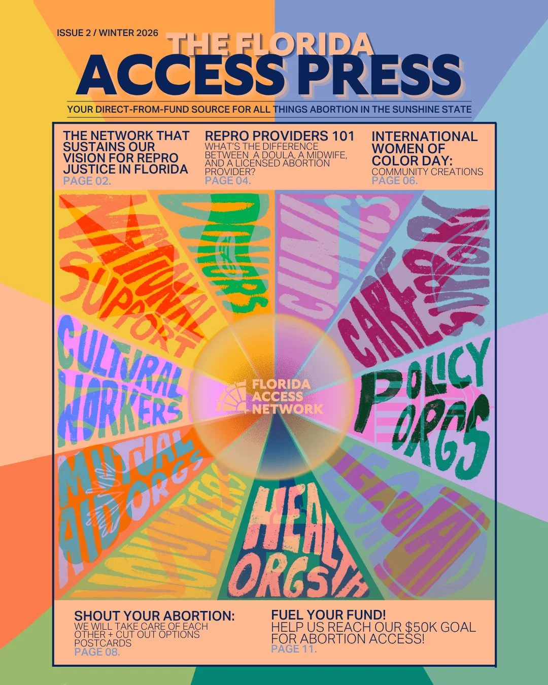 The second issue of our printed quarterly newspaper, The FL Access Press, is rolling out in partner locations across the state this week! This Winter 2026 issue is focused on the network of community members, organizations, and institutions that supp