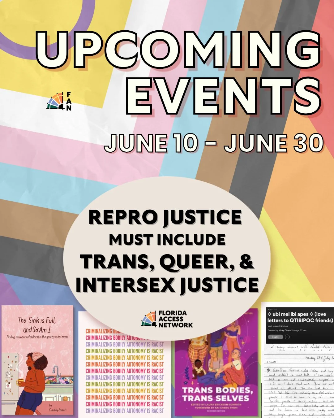Happy Pride y'all - we got work to do! Cover picture includes a few relevant zines and a poster that we love here at FAN. Links to both the original artists and links to our upcoming events are exactly where you think they are ;) Swipe thru to see wh