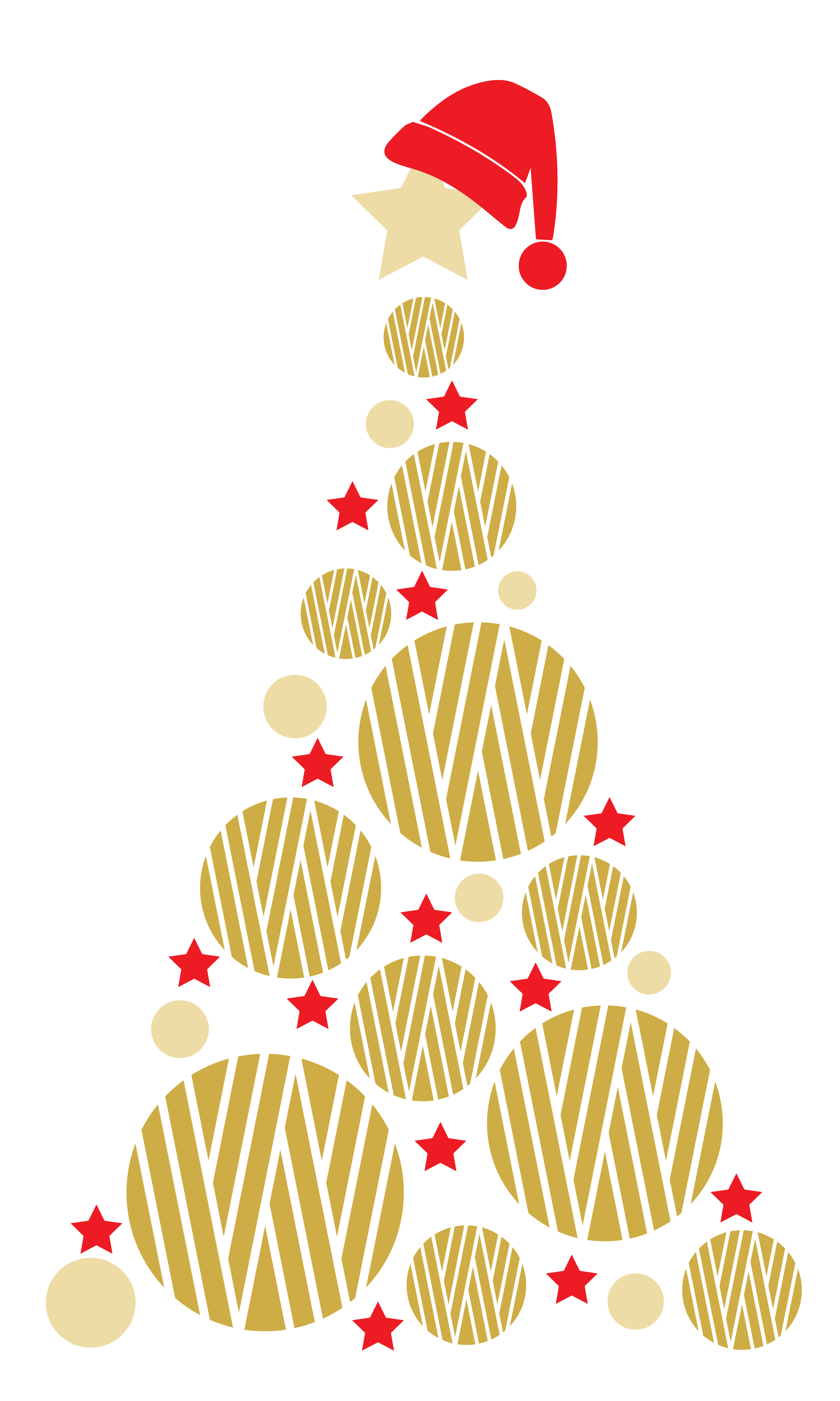 Christmas tree with hat .png