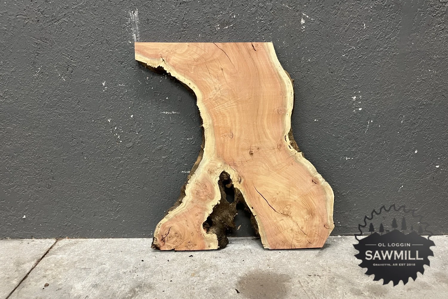 Carob Slab Ol Loggin Sawmill Kiln Dried NWA Lumber Hardwood Live Edge Wood Slabs