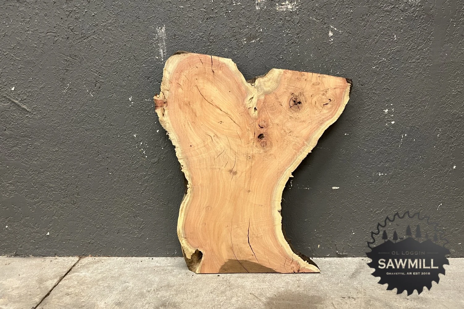 Carob Slab Ol Loggin Sawmill Kiln Dried NWA Lumber Hardwood Live Edge Wood Slabs