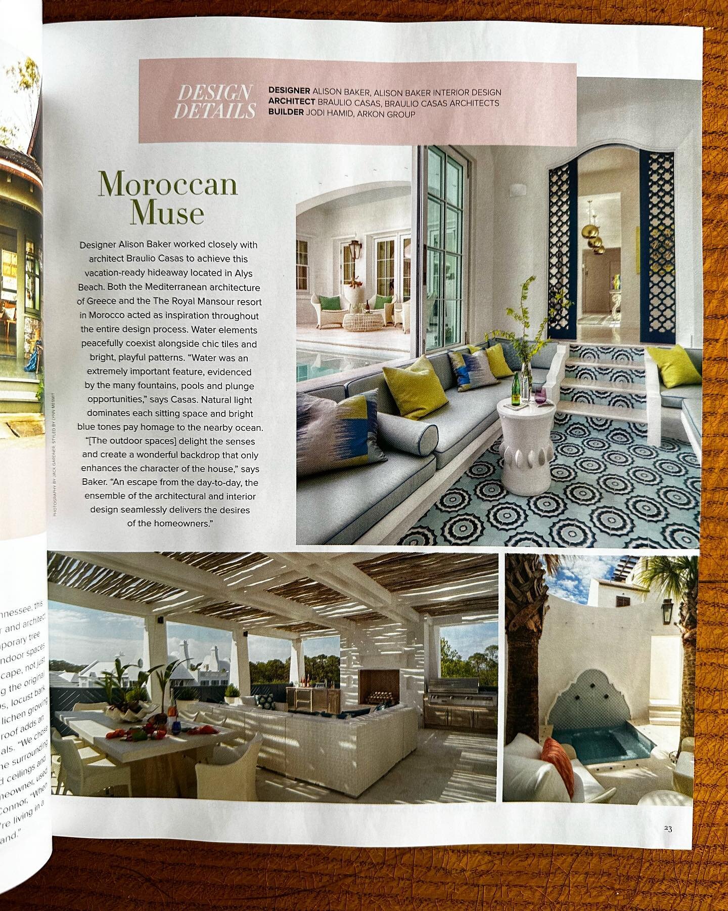 We are incredibly grateful to have won one of the @atlantahomesmag&rsquo;s 2023 Outdoor Living Awards! @bcasas worked hard on these spaces for this Alys Beach project, and we loved collaborating with him on it. Look forward to sharing more of this in