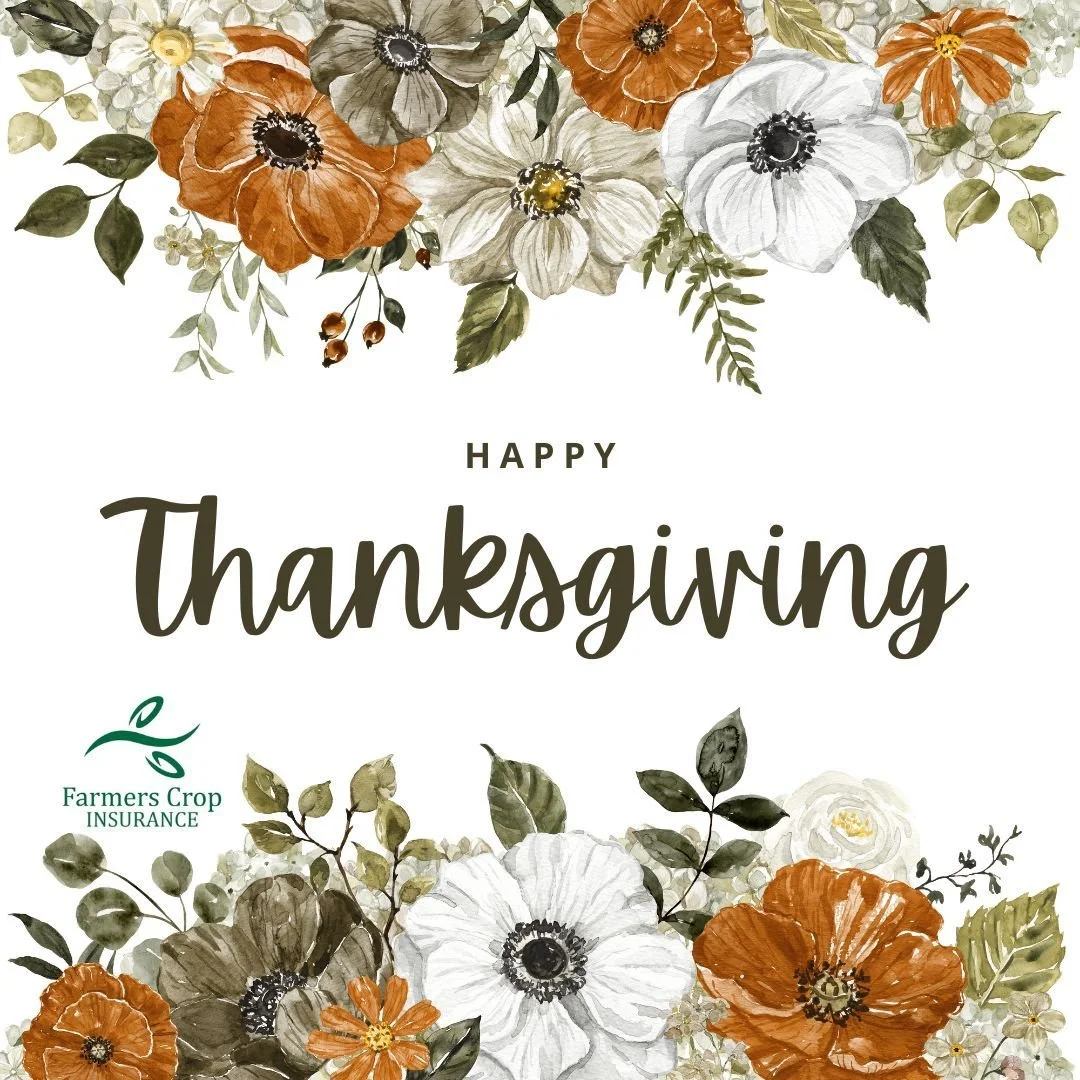 Thank you for trusting Farmers Crop Insurance with your farm and livelihood.