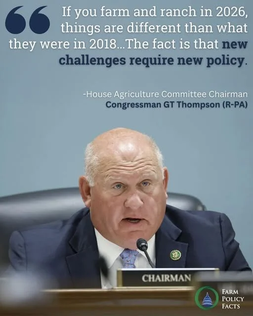 Thank you @Fa@farmpolicyfacts for helping us stay on top of  the Farm, Food, and National Security Act of 2026.  The time for a Farm Bill is now.