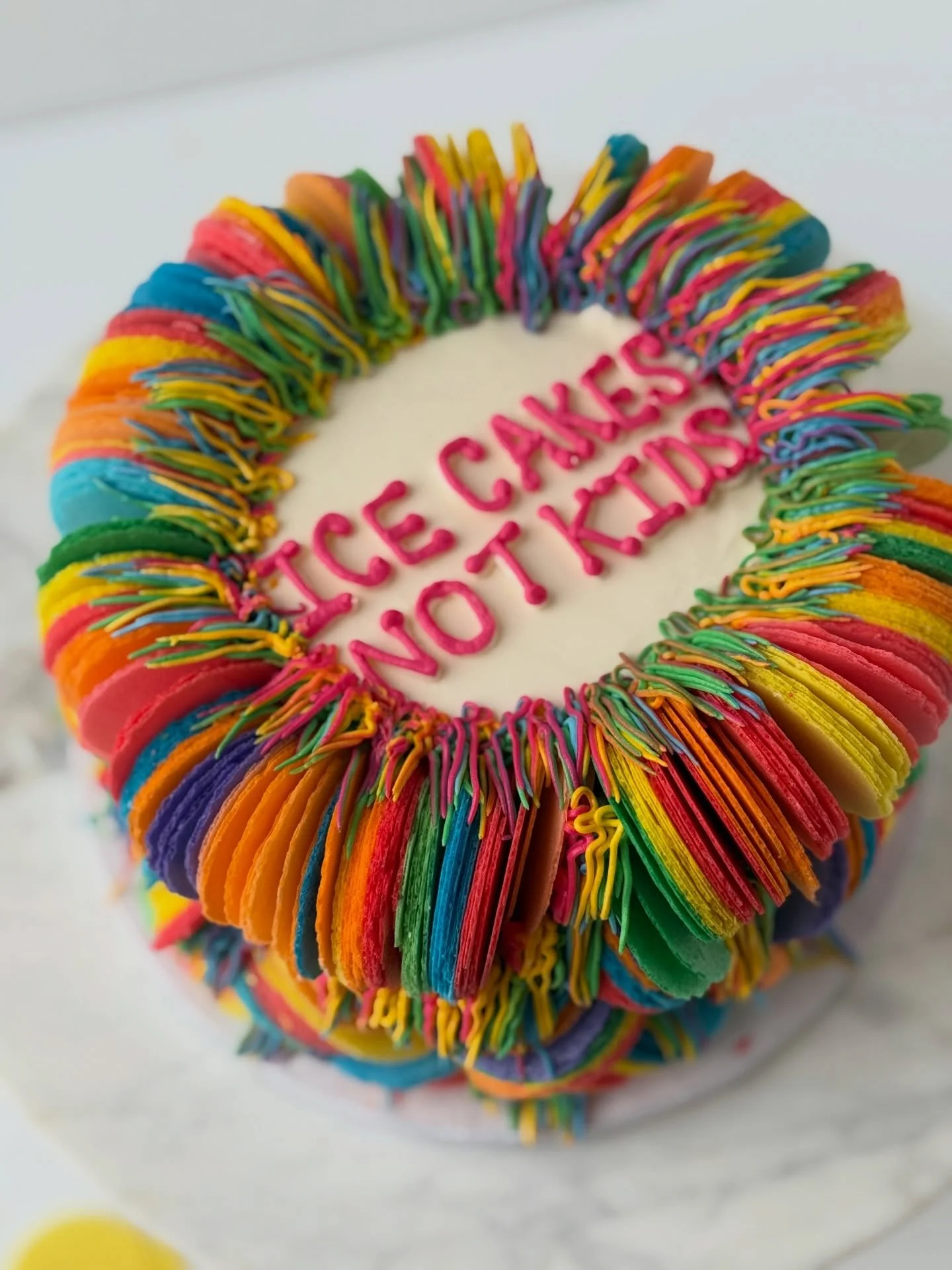 Ice Cakes. Not Kids.

✨there are no words to describe the awful things happening in our country right now. I&rsquo;m truly sick to my stomach.

✨I&rsquo;ll be raffling off a cake and all proceeds will go to towards critical rent assistance for centra