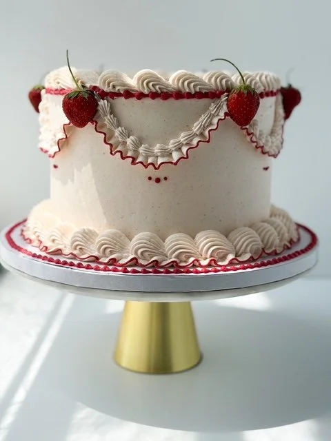 Dainty Strawberry Ruffles