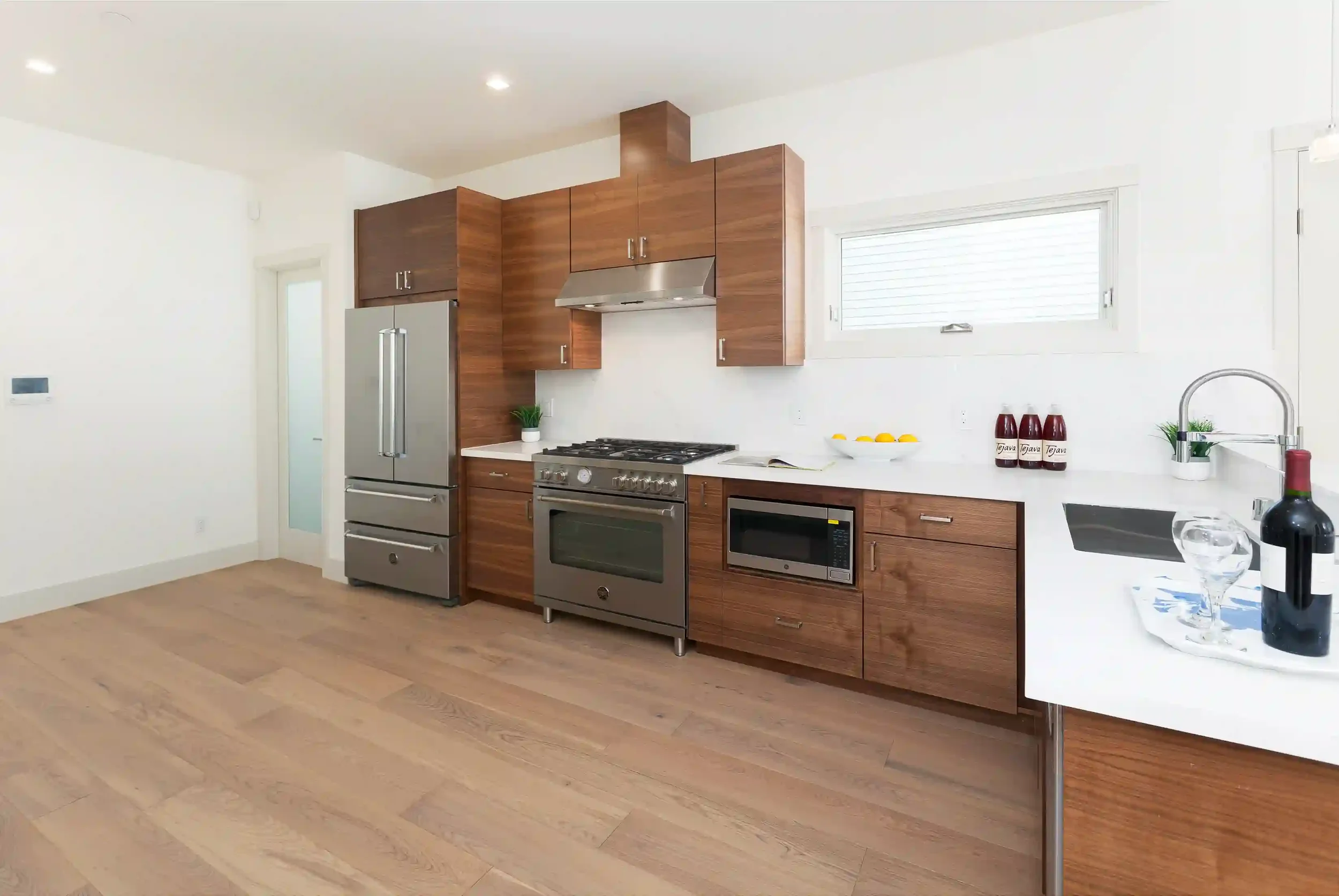 Open concept living and kitchen layout with upgraded framing and interior engineering design