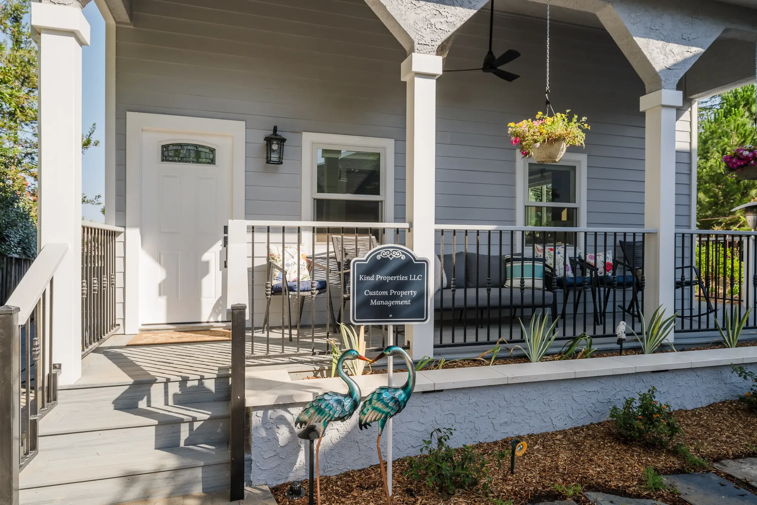 Outdoor space with seating and landscaping in San Jose detached ADU, designed with architectural and structural engineering expertise by Massoudi Consulting Engineers