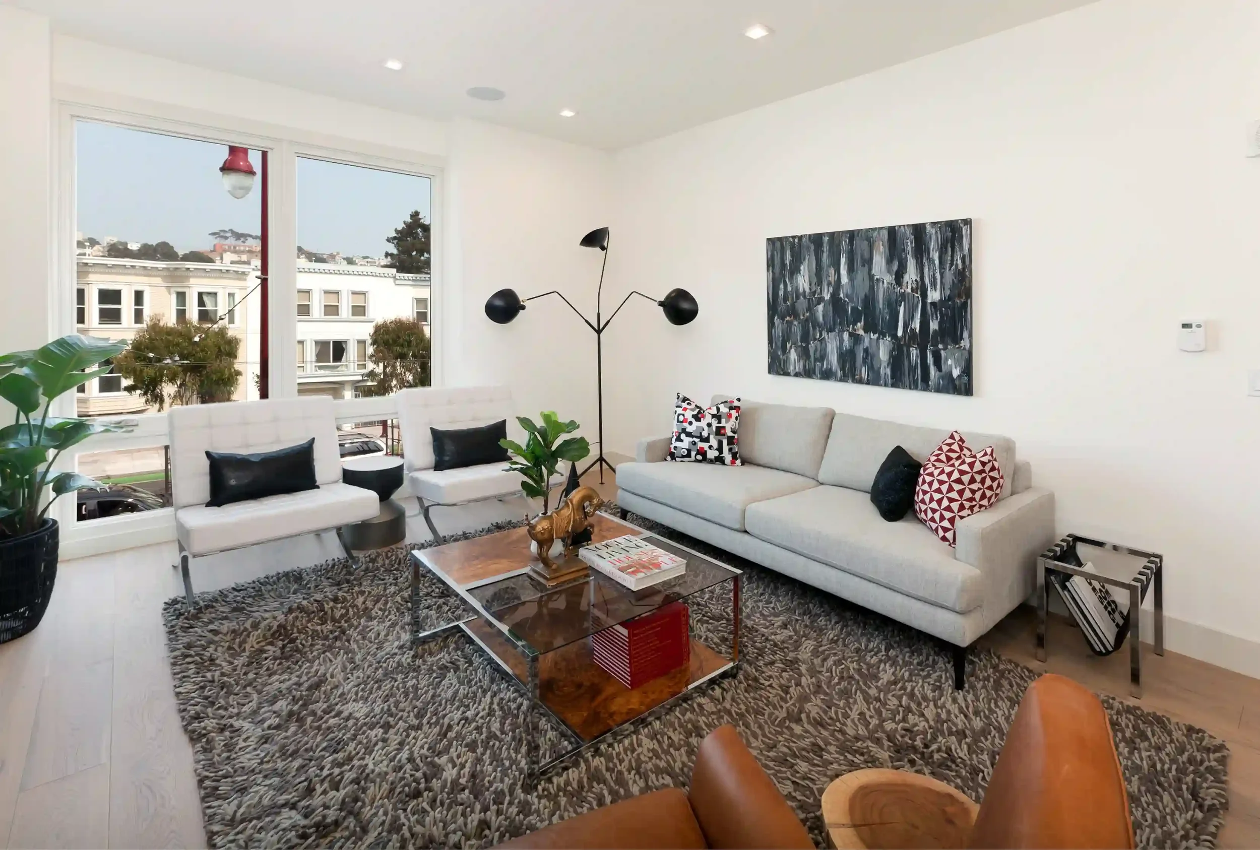 Bright open living space showcasing horizontal expansion and engineered framing layout