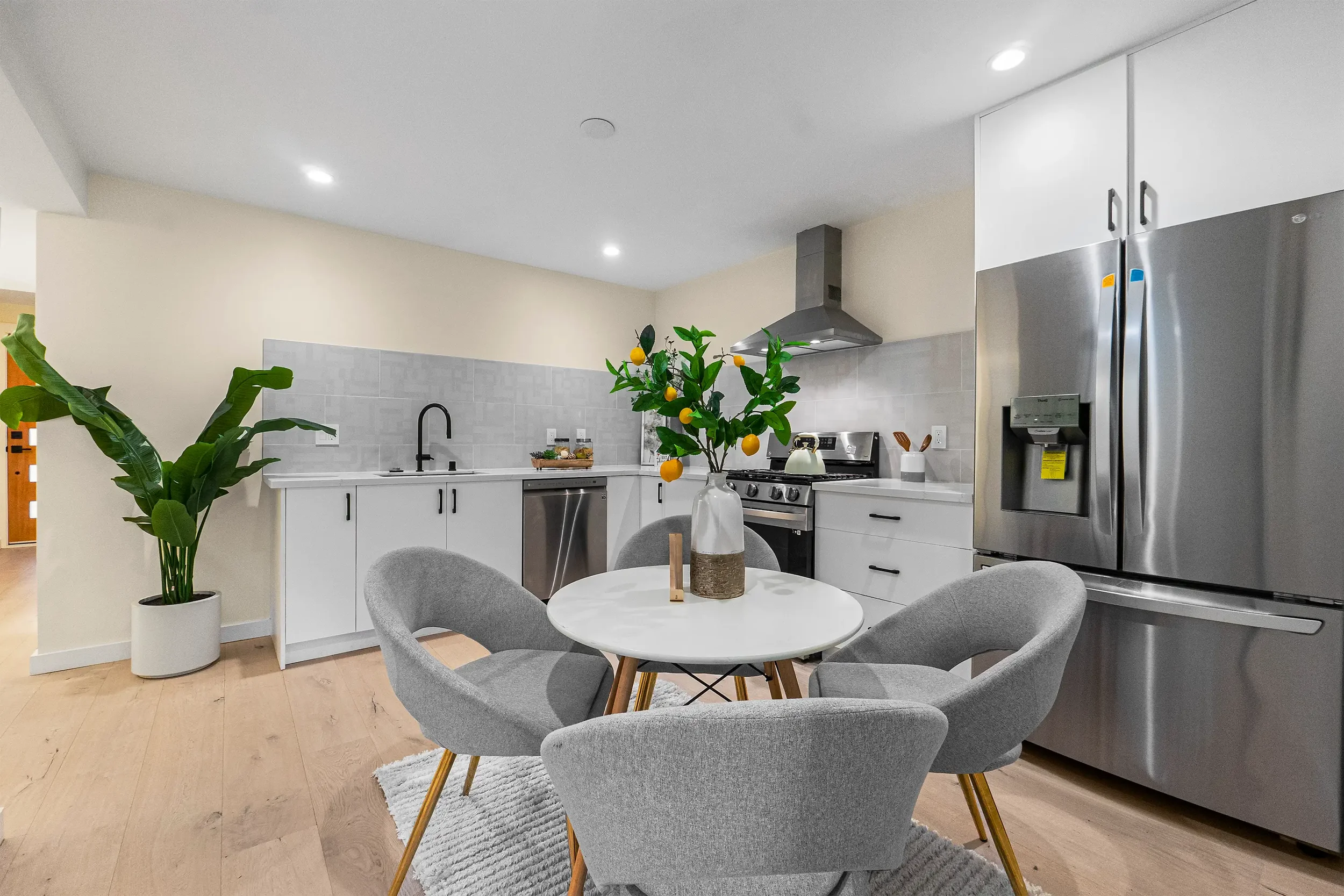 Architectural and structural redesign of San Francisco ADU kitchen and dining space by Massoudi Consulting Engineers