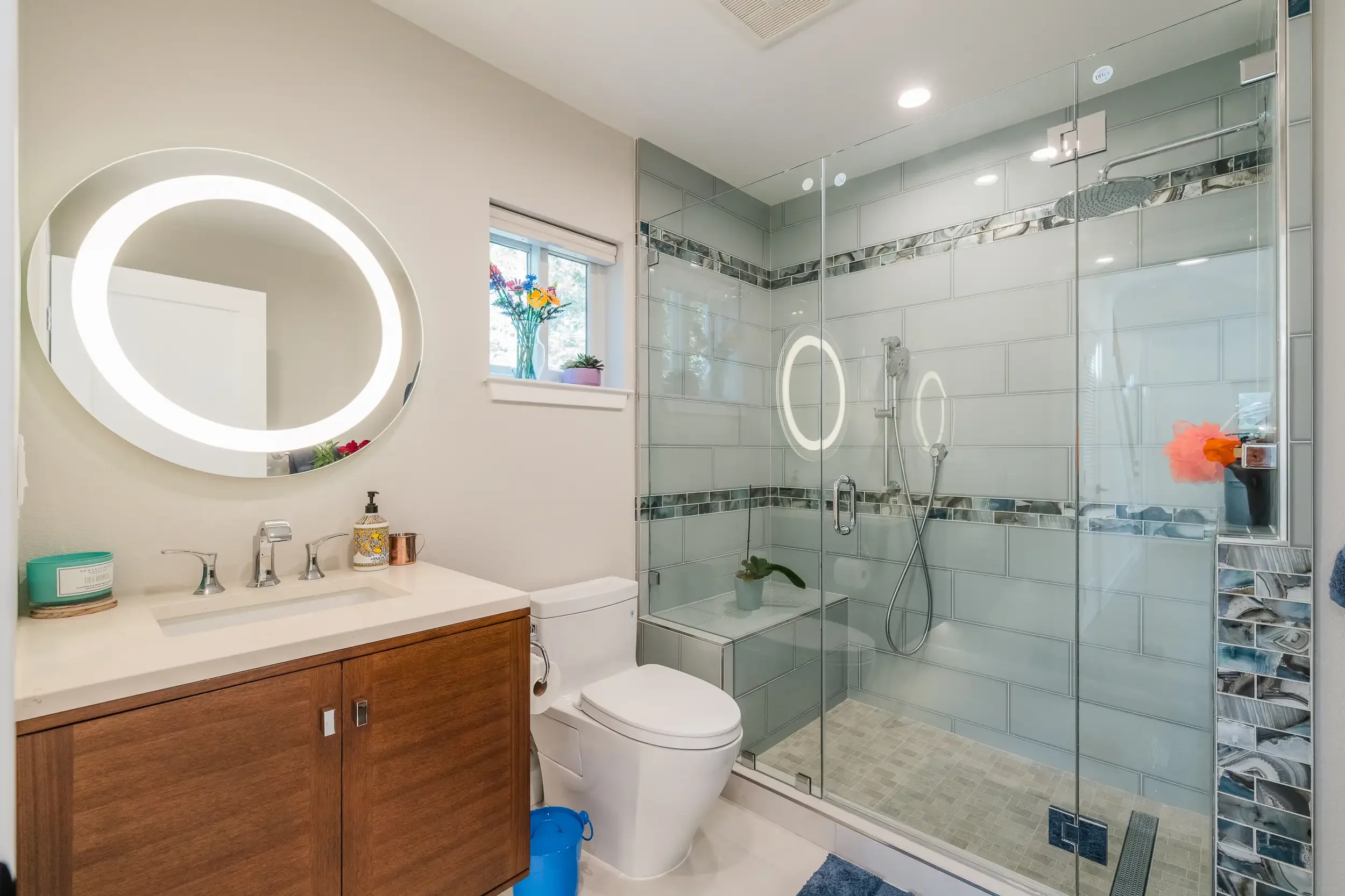 Sleek bathroom design in San Jose detached ADU, featuring structural and architectural design services by Massoudi Consulting Engineers