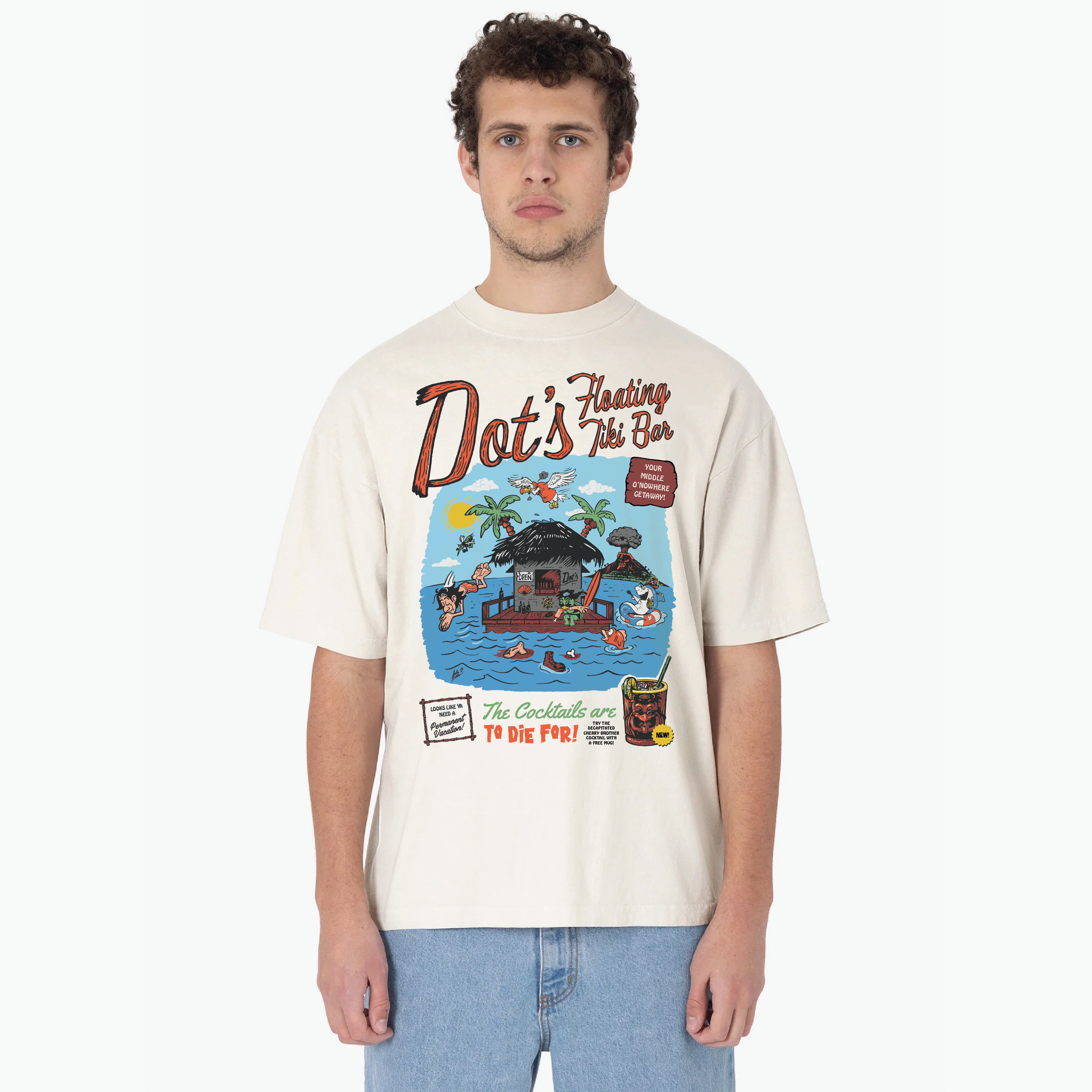 Dot's Floating Tiki Bar Unisex T-shirt