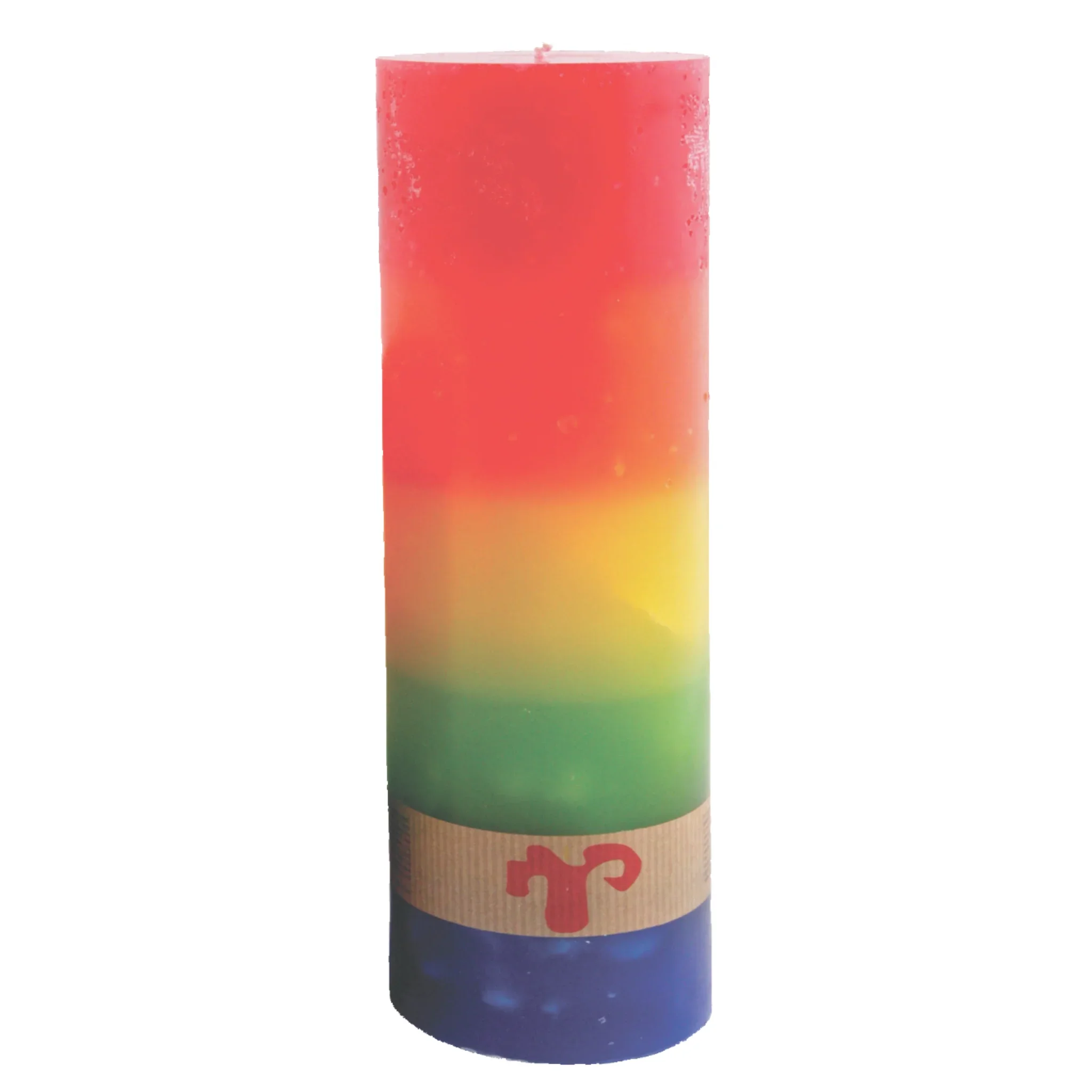 Extra Large Rainbow Pillar Chakra Candle 290 x 80 mm