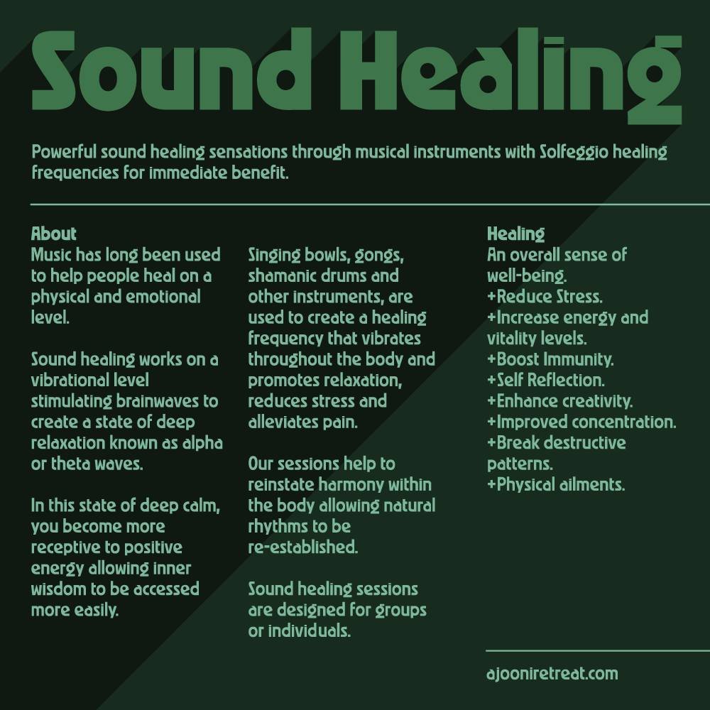 🎶 Immerse yourself in the healing power of sound with Ajooni Retreat's transformative Sound Healing sessions! 🌿✨ Let the gentle vibrations of ancient instruments wash away stress, promote relaxation, and restore harmony within. Whether you're seeki