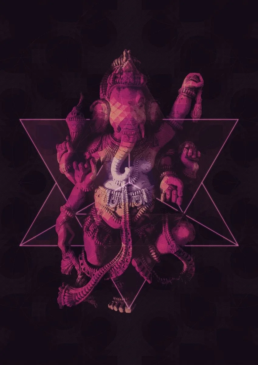 Ganesha: Sound & Vision Limited Edition print by Kam Lall