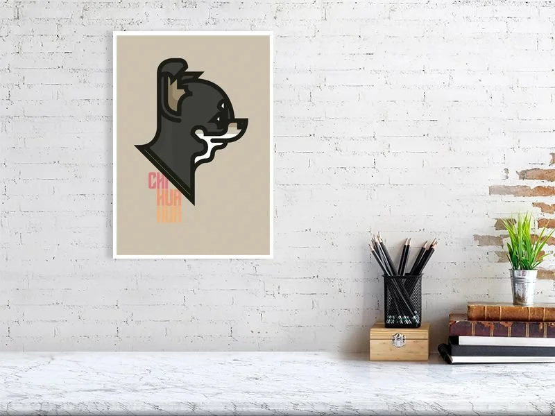 Chihuahua Dog Poster Print by Kam Lall