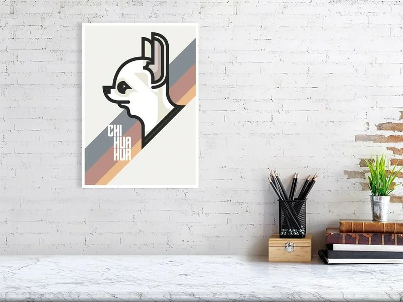 Chihuahua Dog Poster Print 2 by Kam Lall