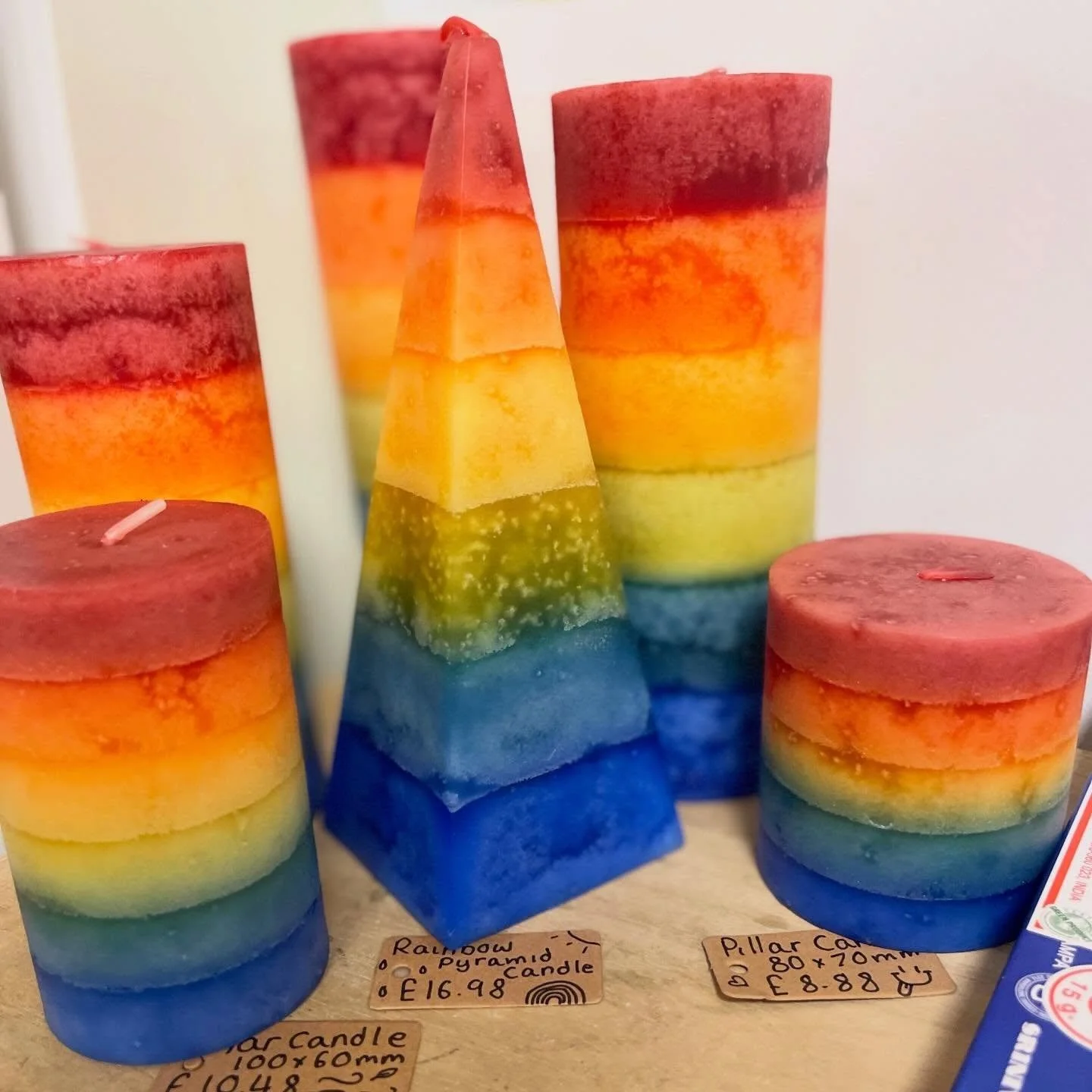These Rainbow Pyramid candles are perfect for welcoming the light and colour of the season into your space. Hand-cast with chakra colours, they&rsquo;re ideal for your meditation altar or as a feature piece to brighten any room.

Spring is about rene