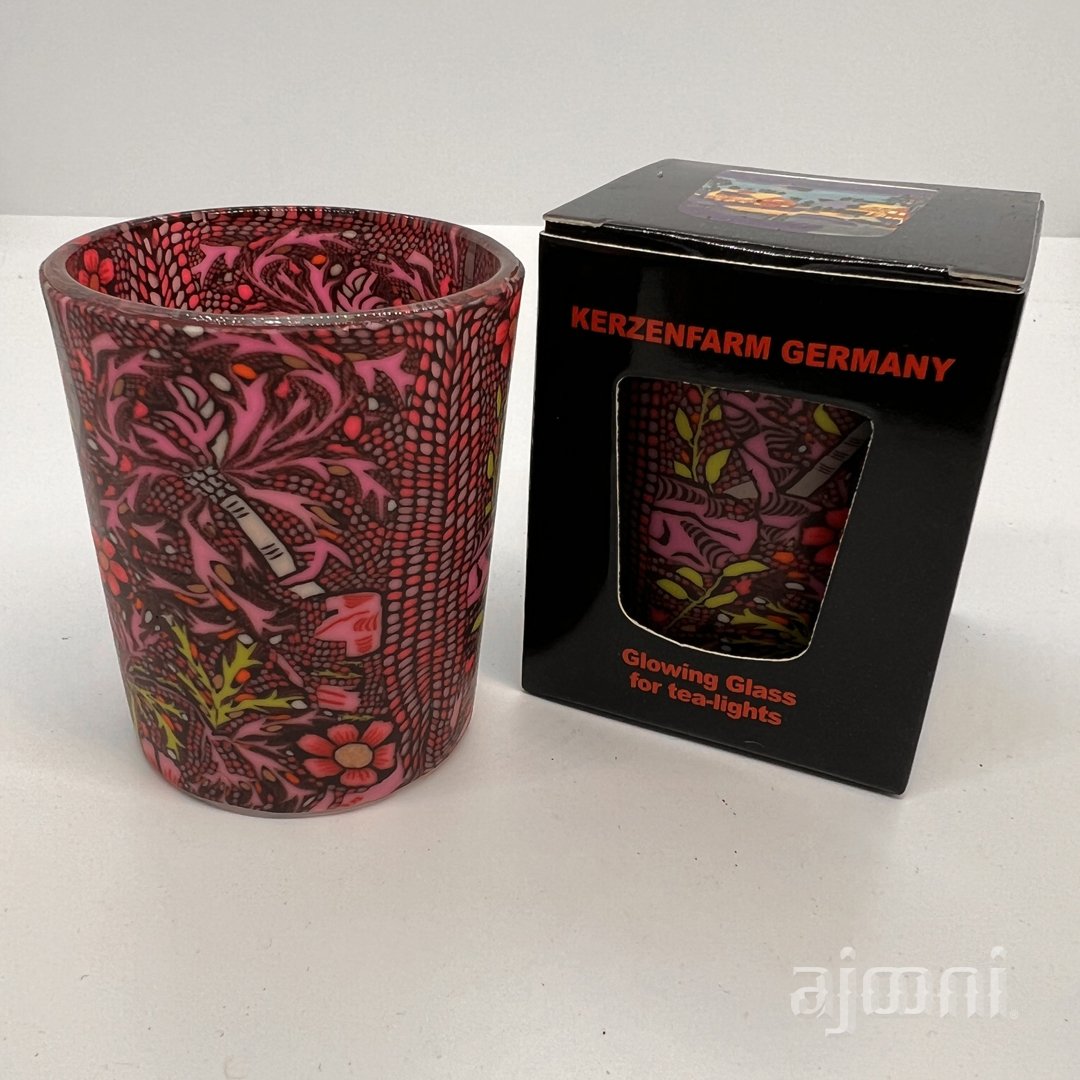 Glowing Glass Votive Tealight Candle Holder Magical Design