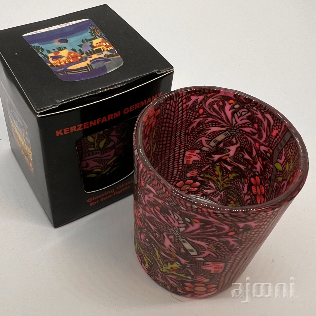 Glowing Glass Votive Tealight Candle Holder Magical Design