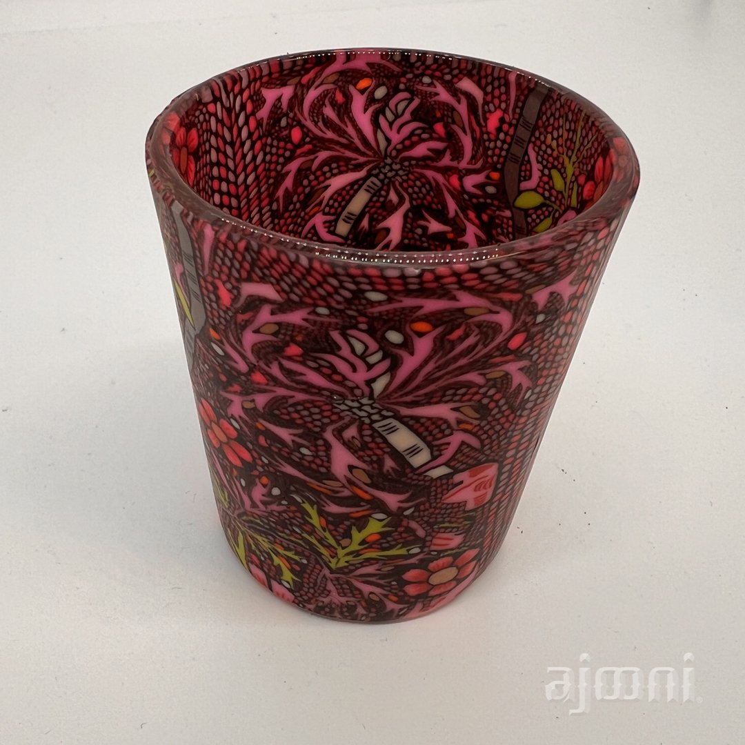 Glowing Glass Votive Tealight Candle Holder Magical Design
