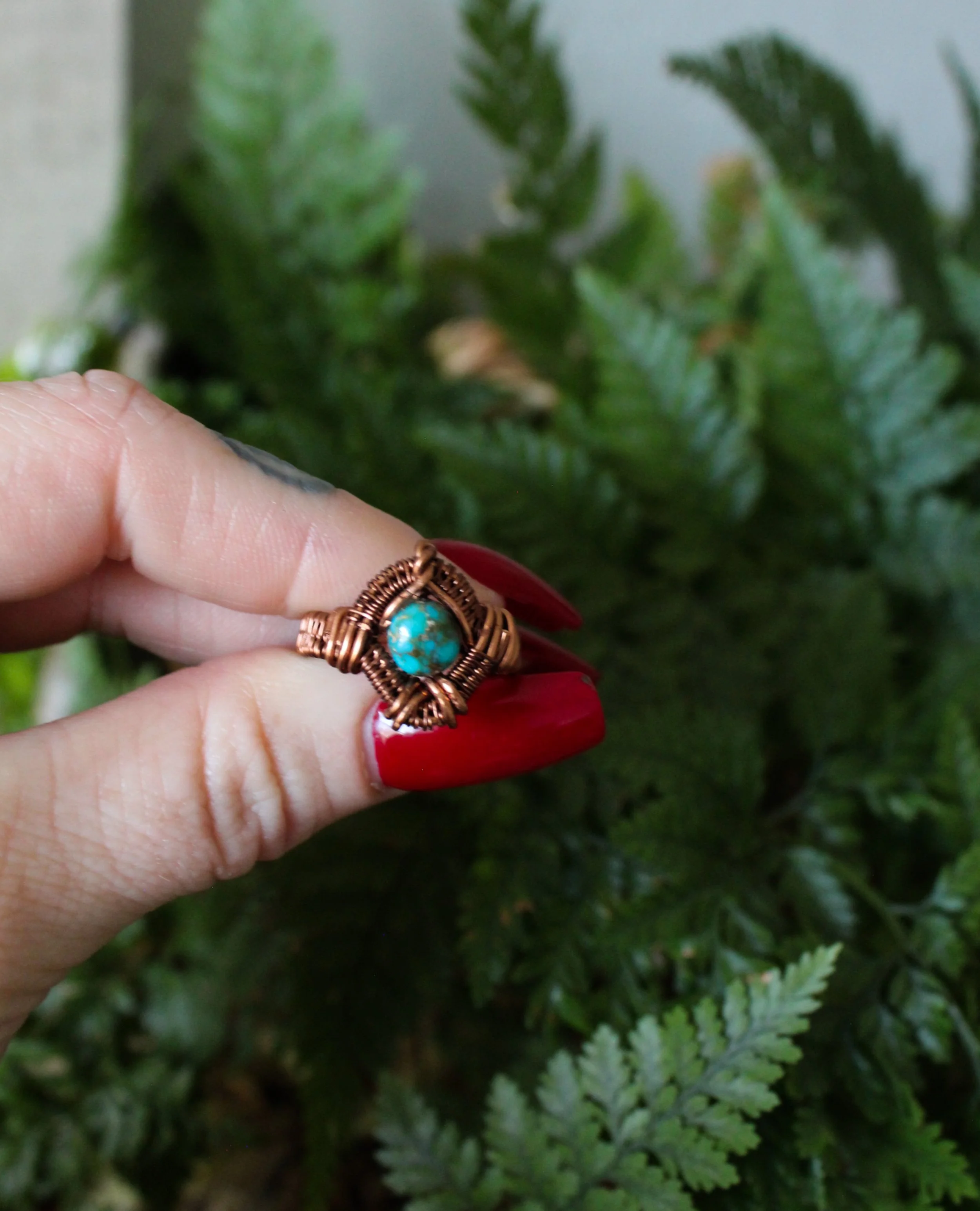 ring turquoise copper jewelry crystal.jpg