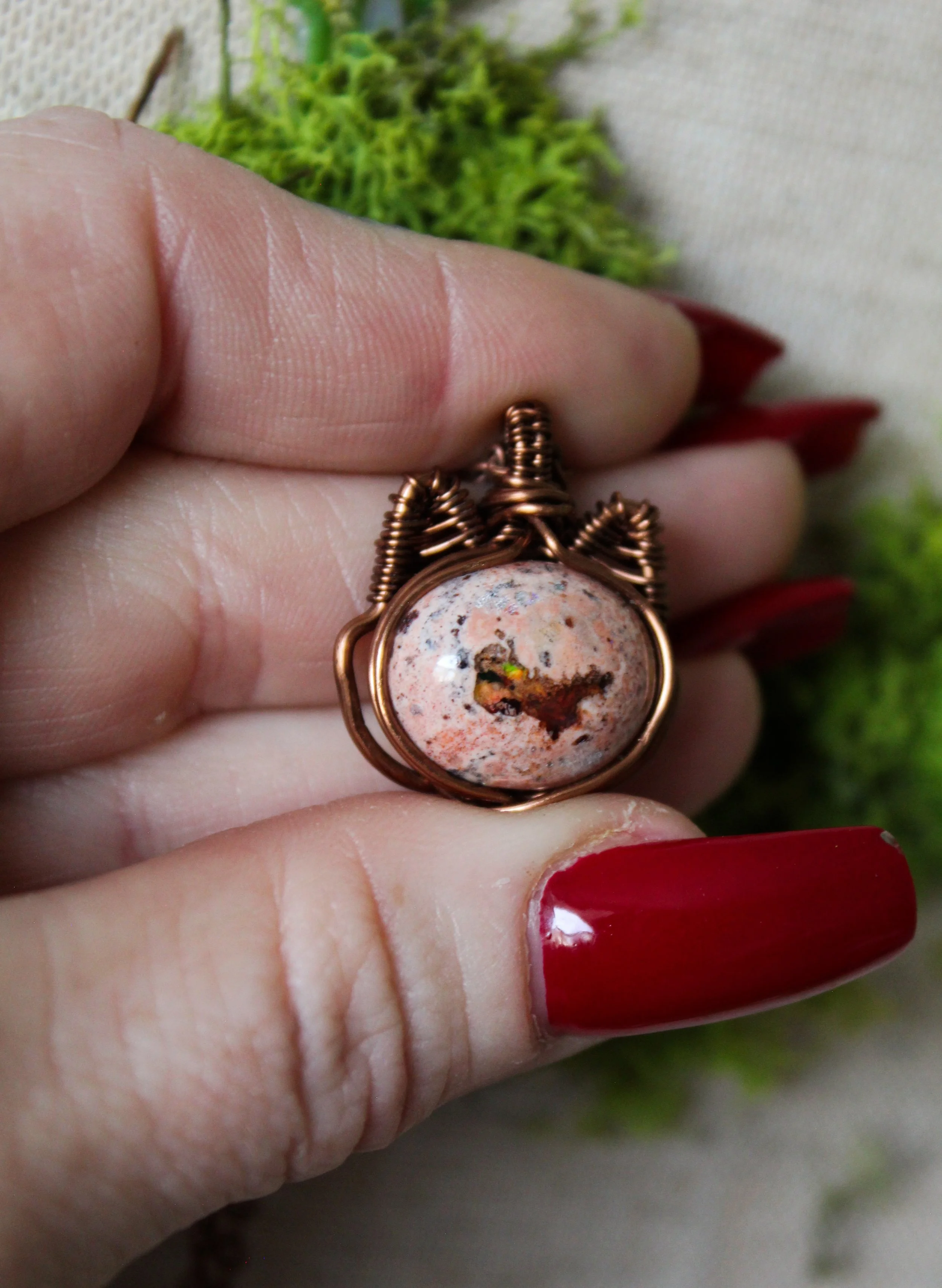 rose quartz mexican fire opal kitty.jpg