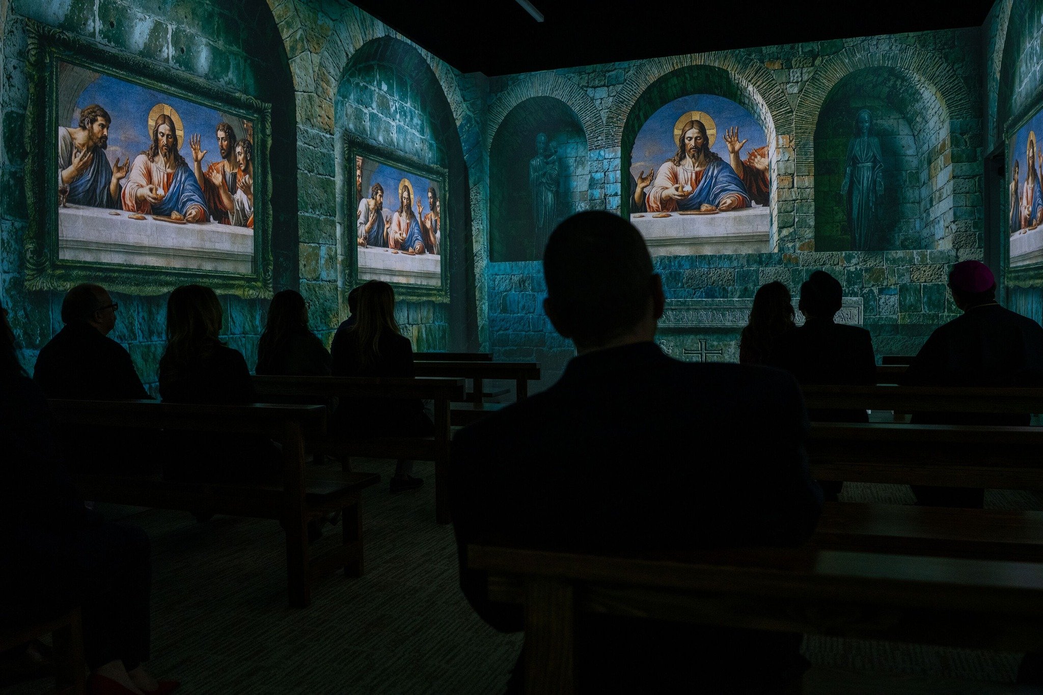 Paintings come to life in a chapel that travels through the ages.