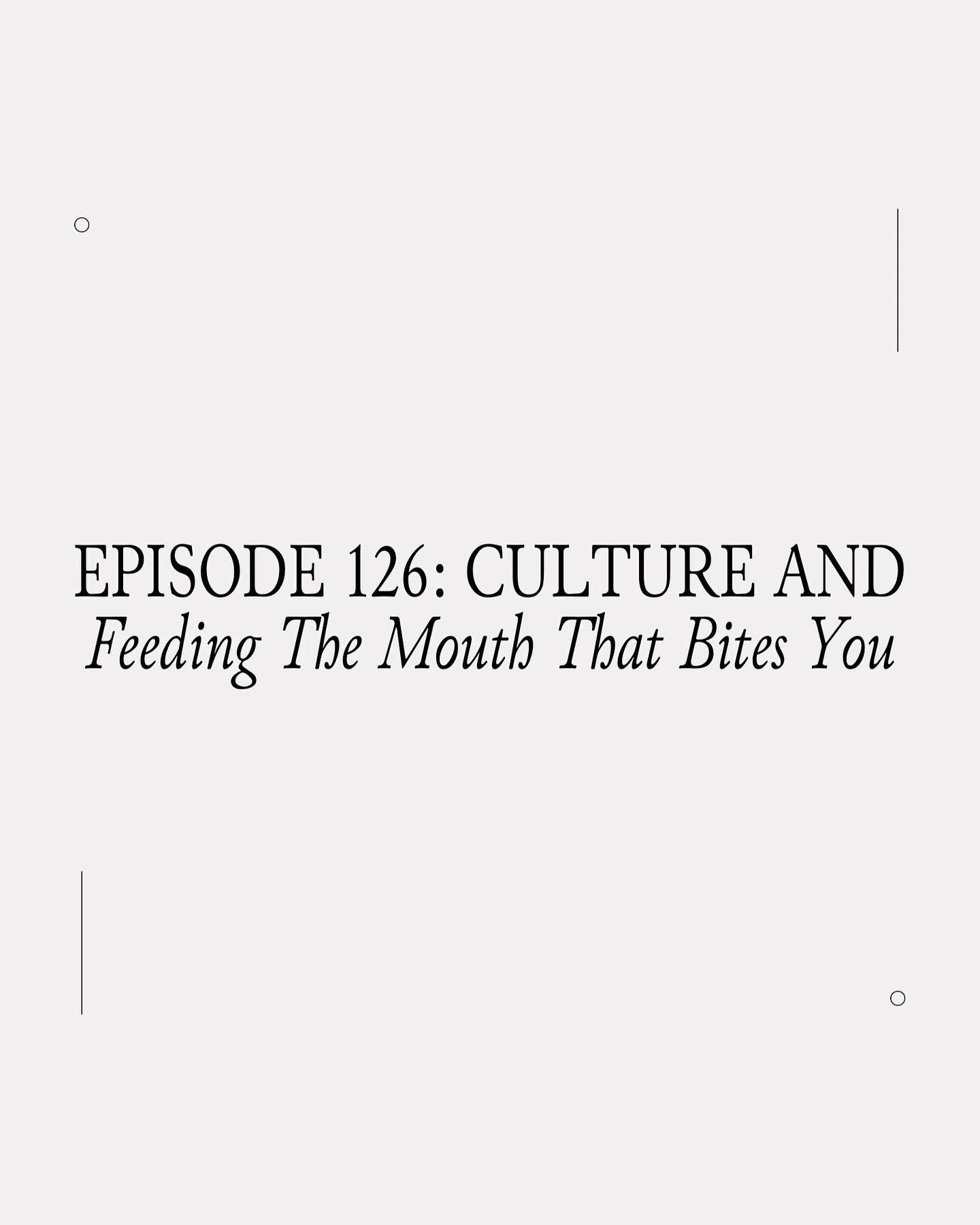 The Podcast — Feeding The Mouth That Bites You
