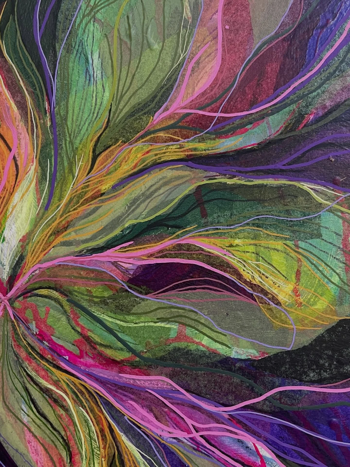 Stop or not to stop? The eternal dilemma as an artist is to know when a piece is done. That&rsquo;s when having a deadline really really helps 😁

I&rsquo;m giving this wildflower a little space &mdash; when I do, the next move usually reveals itself