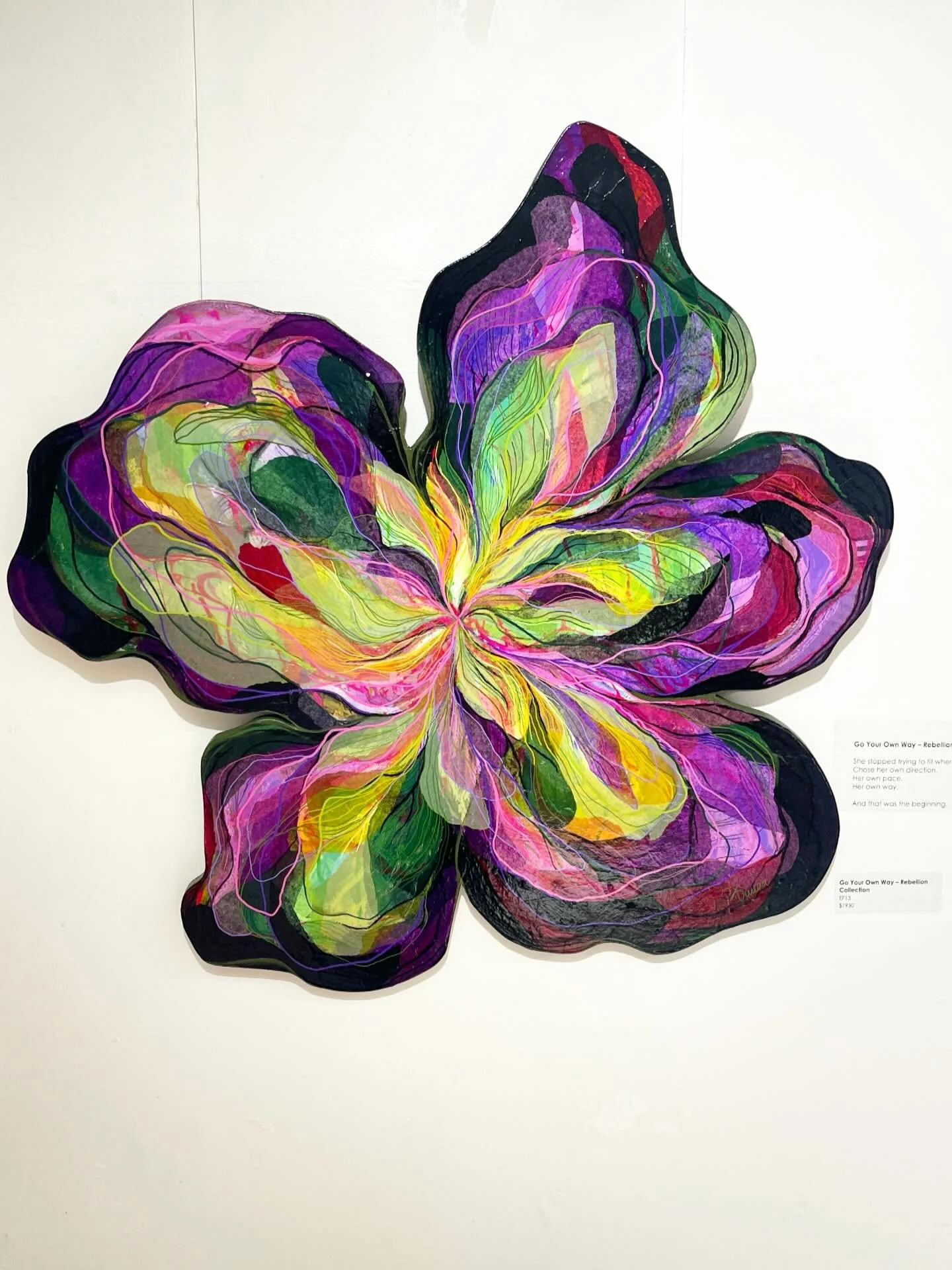 Go Your Own Way 

Because the map they gave you was never yours.Because edges don&rsquo;t have to be even to be true.Because shape is a language.

From my growing Rebellion Collection.

#ContemporaryAbstractArt
#ShapedCanvasArt
#TexturalArt
#ArtWithC