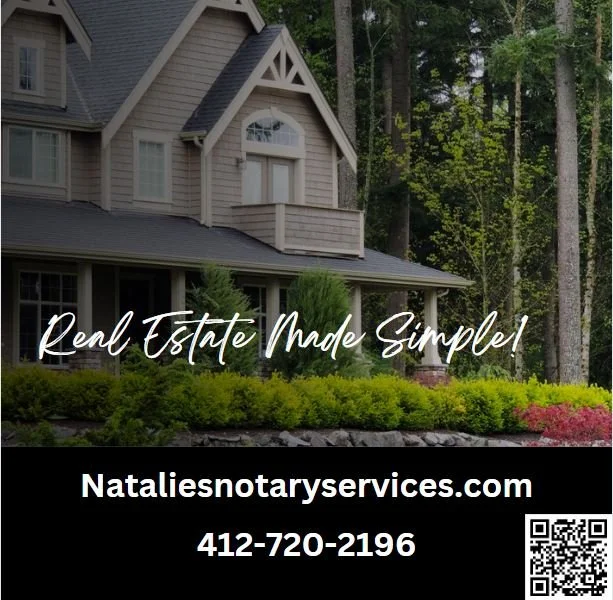 Pittsburgh Homes Made Easy: Notarize with Natalie's Notary Services
