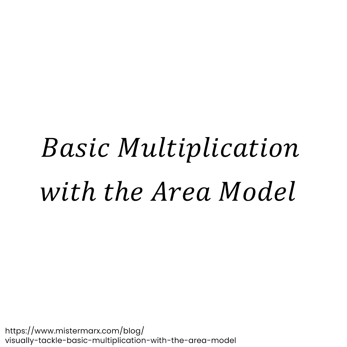 Visually Tackle Basic Multiplication with the Area Model