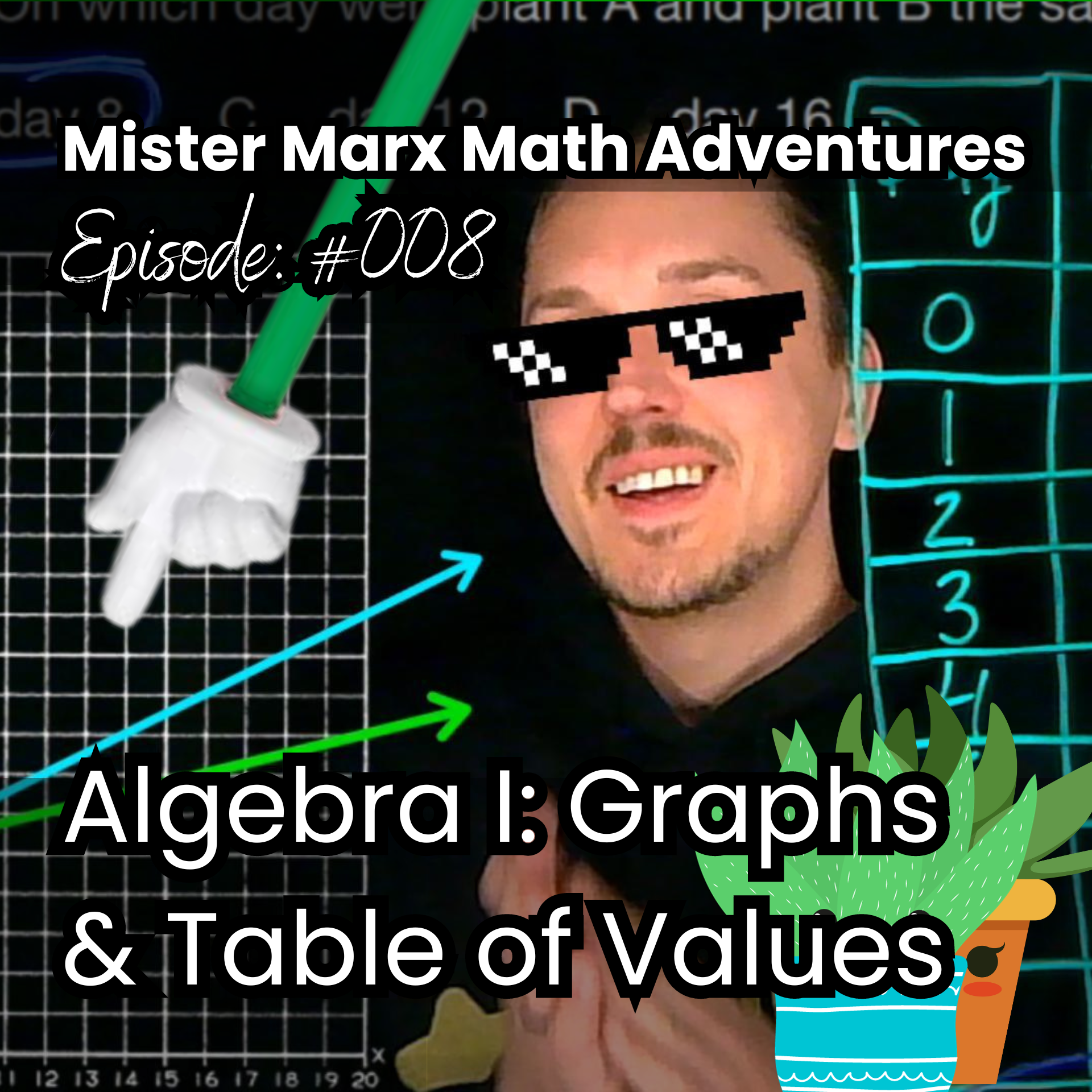 Mister Marx Math Adventures #008 | Algebra I | Graphs & Table of Values
