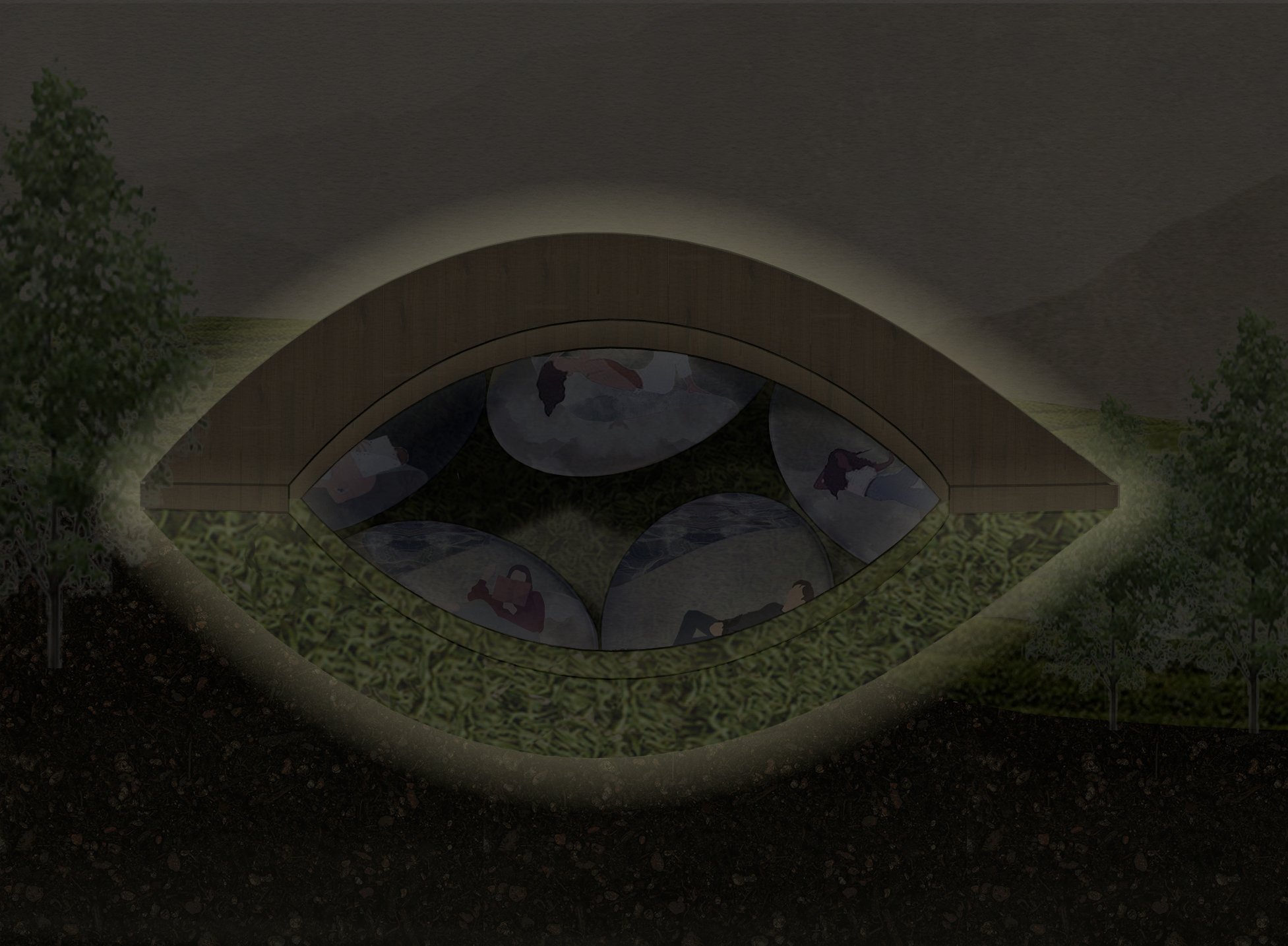 lighting diagram in late night