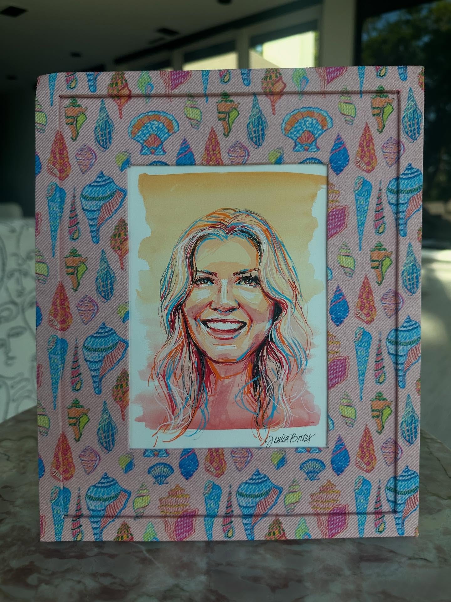 Custom framed portrait for @haleykellyevents just because she&rsquo;s the best 🫶🏽

Haley has been one of our biggest cheerleaders from the beginning, and we couldn&rsquo;t be more grateful for her friendship, love and support. Chloe met Haley not l