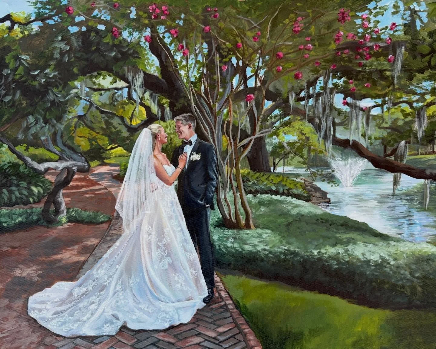 Some recent work from @tiffani_rose_art 😍😍

#liveweddingpainting #weddingpainter #tiffaniroseart #cloudstudioagency