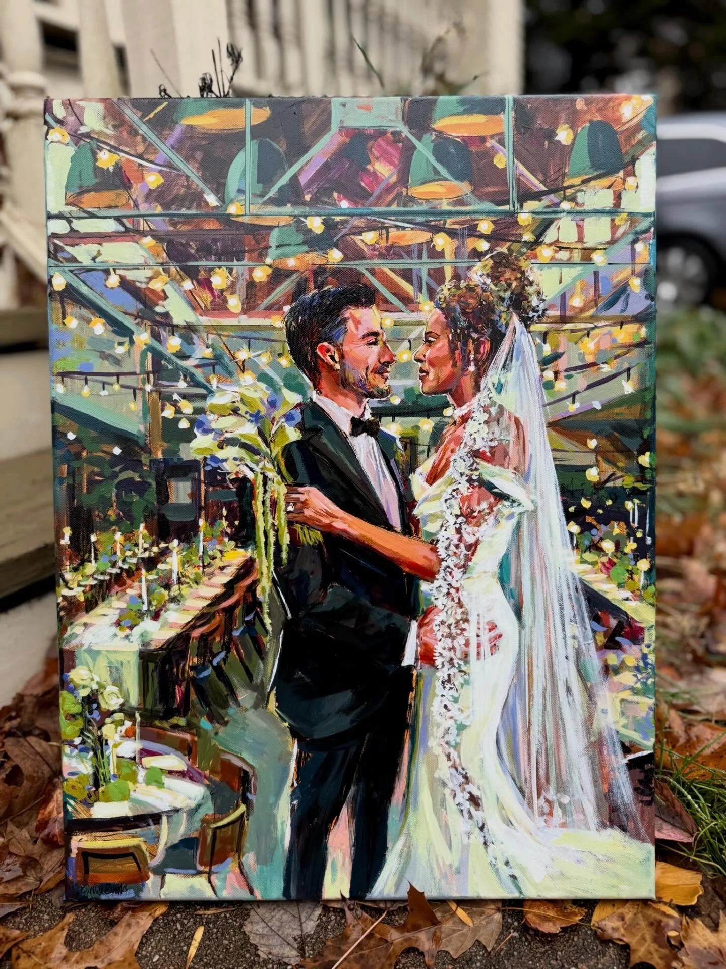 Jessica went out with a bang for 2025 ⚡️

Loving these sweet paintings for these lovely couples 💌

Artist: @jessicasebok_portraits 

[jessica sebok art, cloud studio agency, live wedding paintings, wedding commissions]