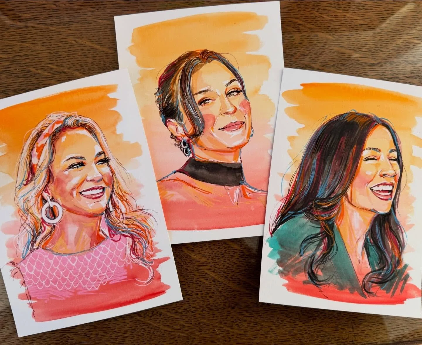 We hope you had a restful and beautiful Easter this past weekend 🌷

Different style portrait cards drawn by @jessicasebok_portraits