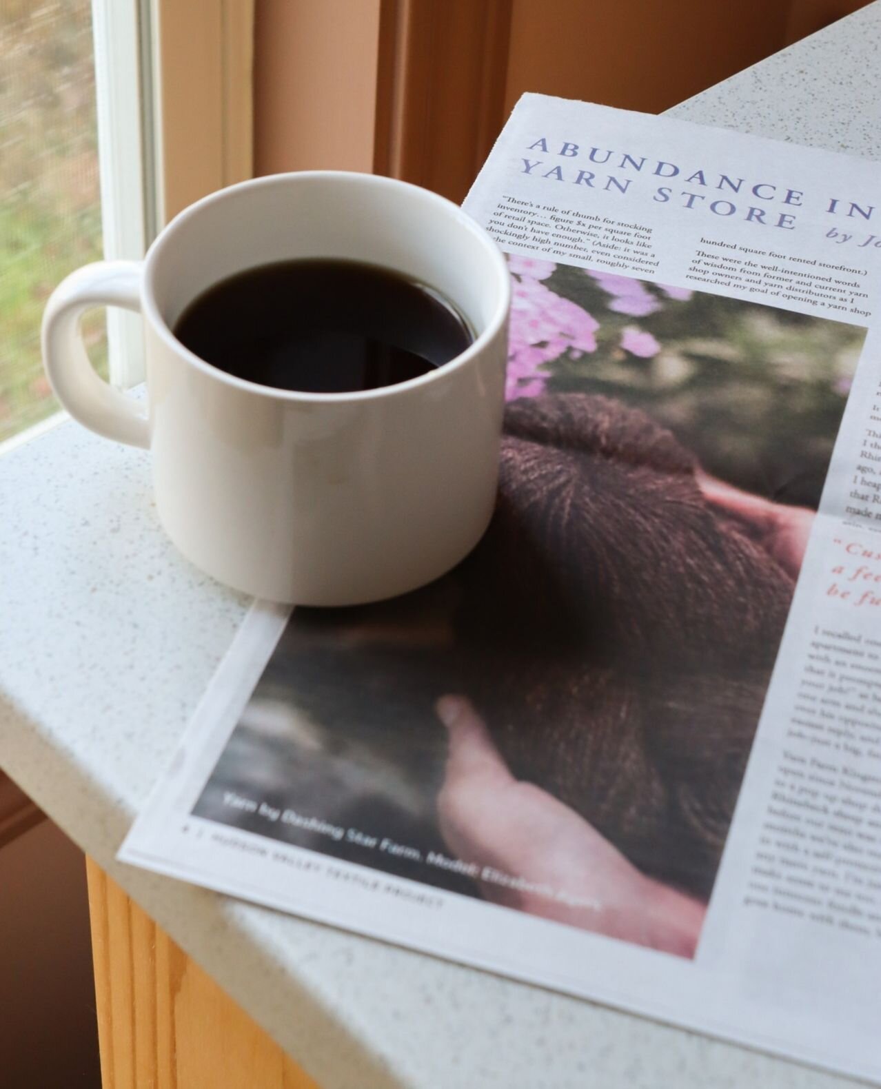 The calmest way to start your mornings this time of year: coffee and Common Threads! Readers, what is your favorite aspect of this publication so far?