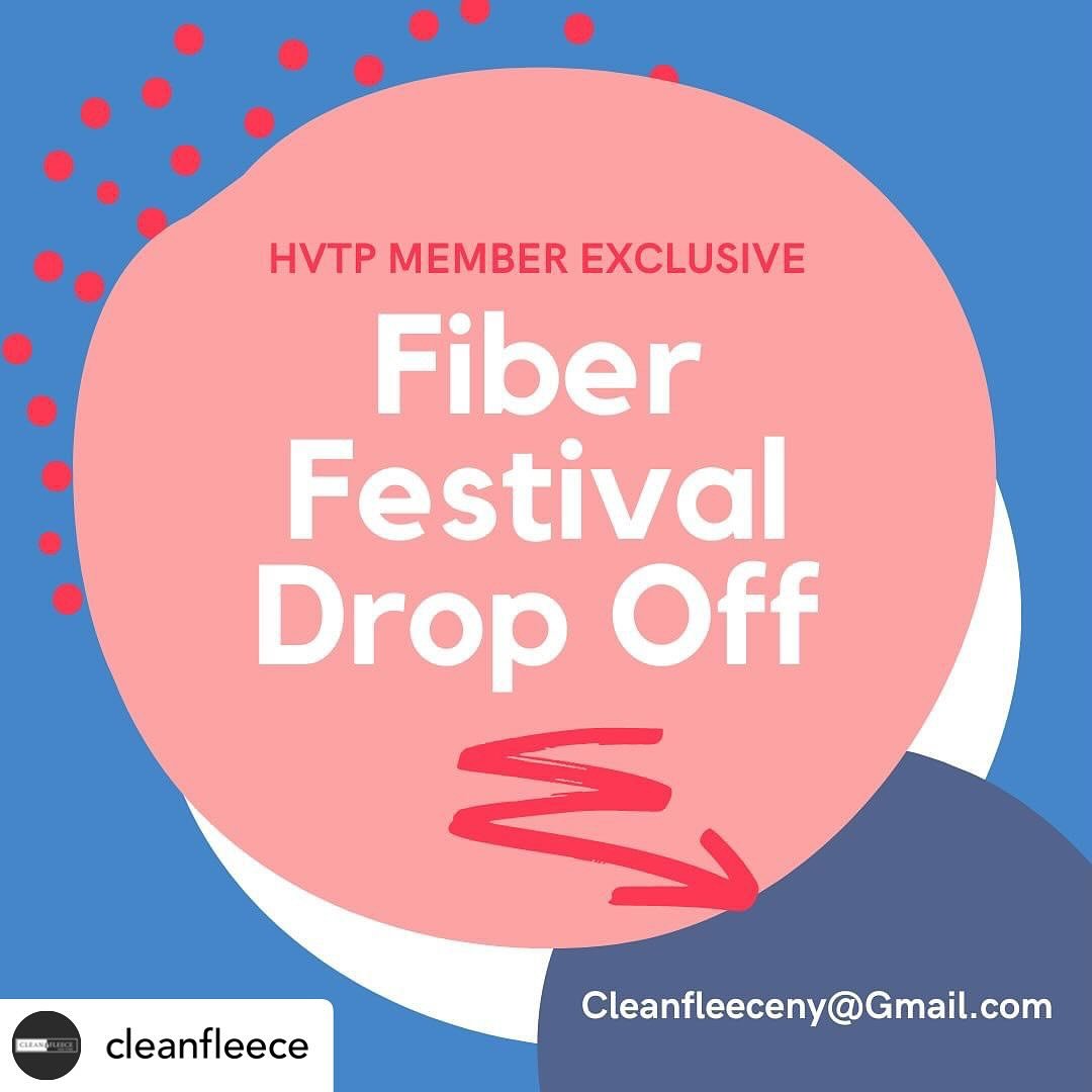 Posted @withregram &bull; @cleanfleece Hey @hvtextileproject Members! This one is for you ❤️ 

Clean Fleece will be accepting fiber drop offs at CNY Fiber Arts Festival (@cnyfiberartsfestival ) this year exclusively for Hudson Valley Textile Project 