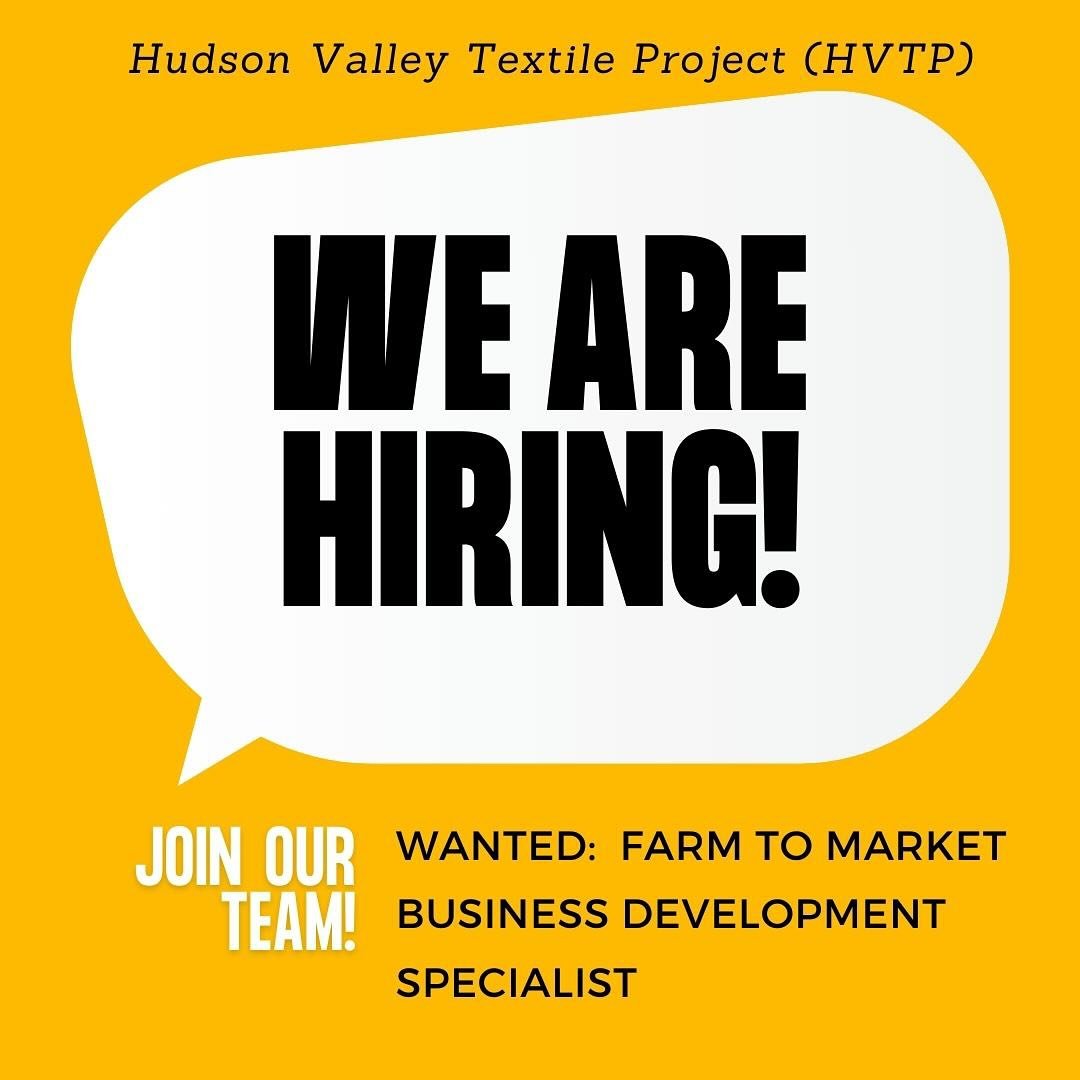 Corrected post - please share! 
If you love working with farmers and local fiber and connecting with makers and designers, we have a job for you! Check out the full job description- link in bio. Help spread the word by sharing this post. Application 