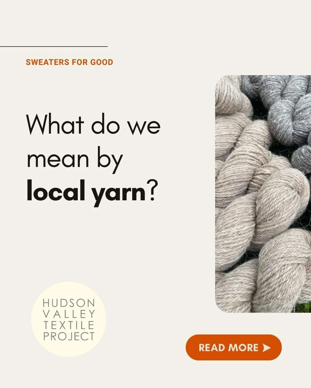 We&rsquo;ve been asked what we mean by &lsquo;local yarn.&rsquo; 🧶 

While the HVTP mission supports the natural fiber economy throughout the Northeast, we also invite everyone to be curious about their purchases and to favor regionally grown and mi