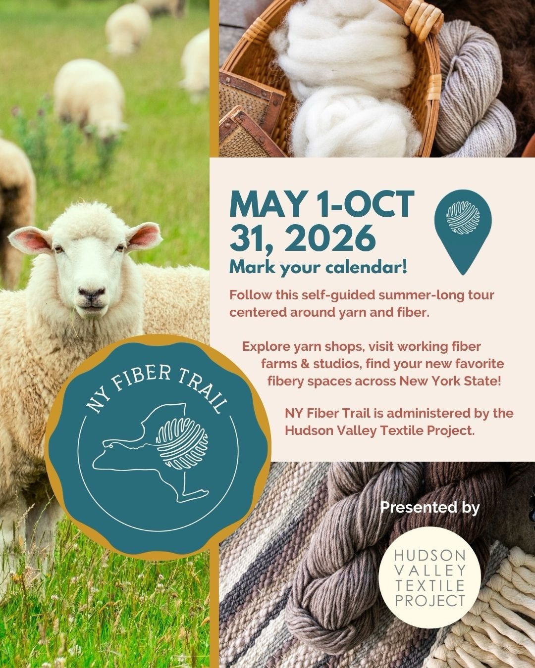 Big news: HVTP has acquired the New York Fiber Trail! 🎉

@nyfibertrail welcomed over 10,000 visitors last year, and we&rsquo;re excited to welcome even more in 2026. Our team is updating the website information for this year, adding over 20 new stop