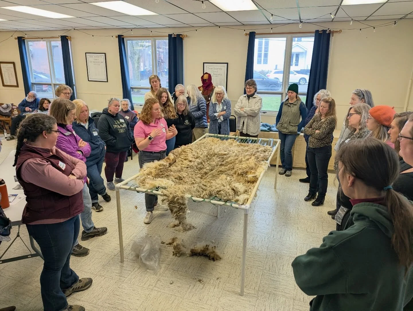 Wool quality matters 🐑✨

At the end of March, Shannon @shannonzhangmakes attended the first Allegany County Quality Wool Workshop, an event hosted by Cornell Cooperative Extension @ccecornell Allegany County in collaboration with Allegany Fresh Tran